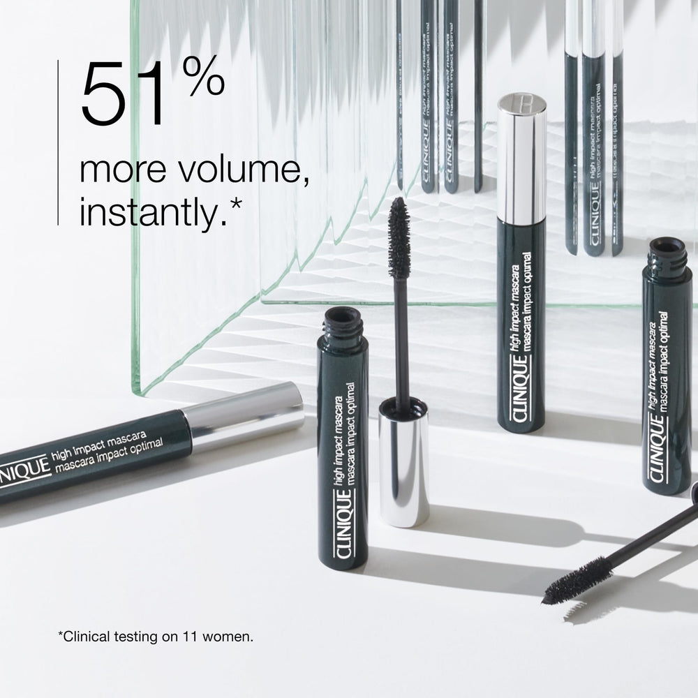 Clinique brush fibers detailed view illustrating combing and even coating