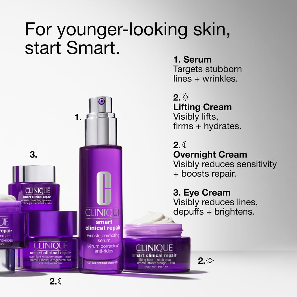 Clinique in bathroom lifestyle displayed on shelf to show nightly routine compatibility benefit