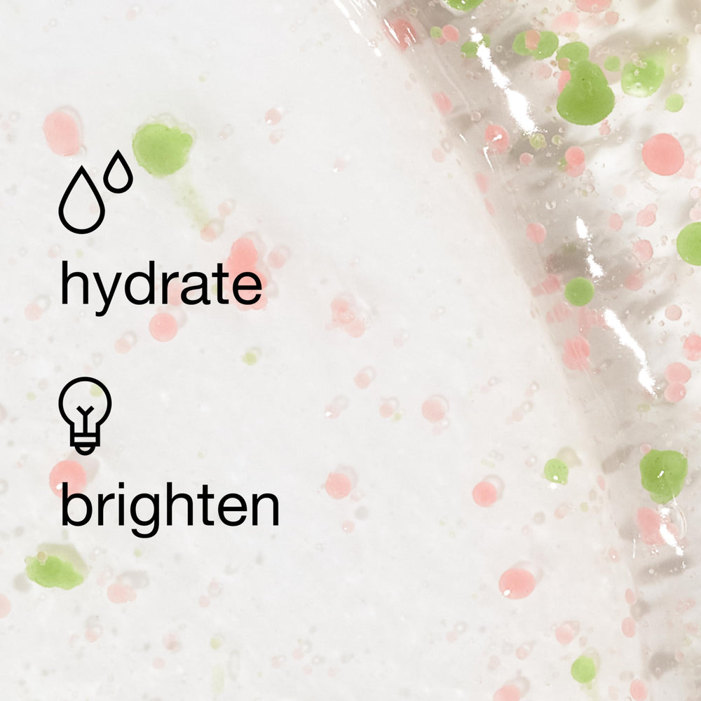 Clinique gel texture close-up demonstrating lightweight hydrated finish benefit