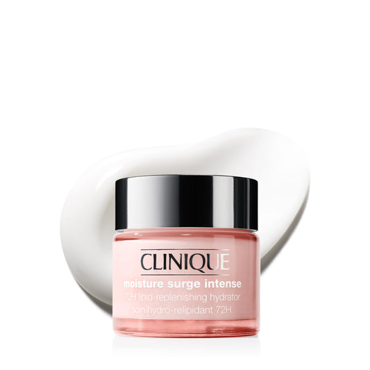 Clinique Moisture Surge Intense front jar showing clean design and hydration benefits