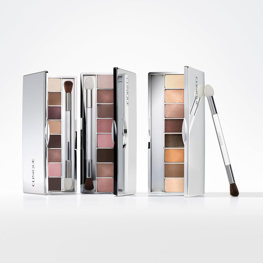 Clinique model wearing Nude Honey daytime eye look illustrating natural enhancement