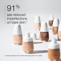 Clinique pump detail highlighting accurate dispensing and hygienic application benefit
