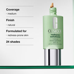 Clinique foundation on application spoon demonstrating medium coverage and smooth spread