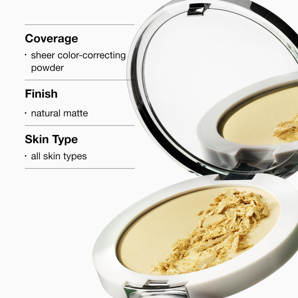 Clinique compact held in hand for scale and easy portable touch-ups