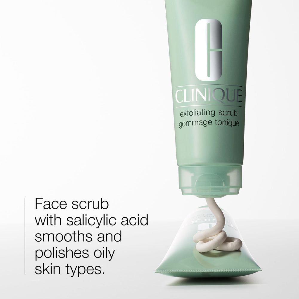 Clinique close-up of gel texture with salicylic acid beads showing gentle polish benefit