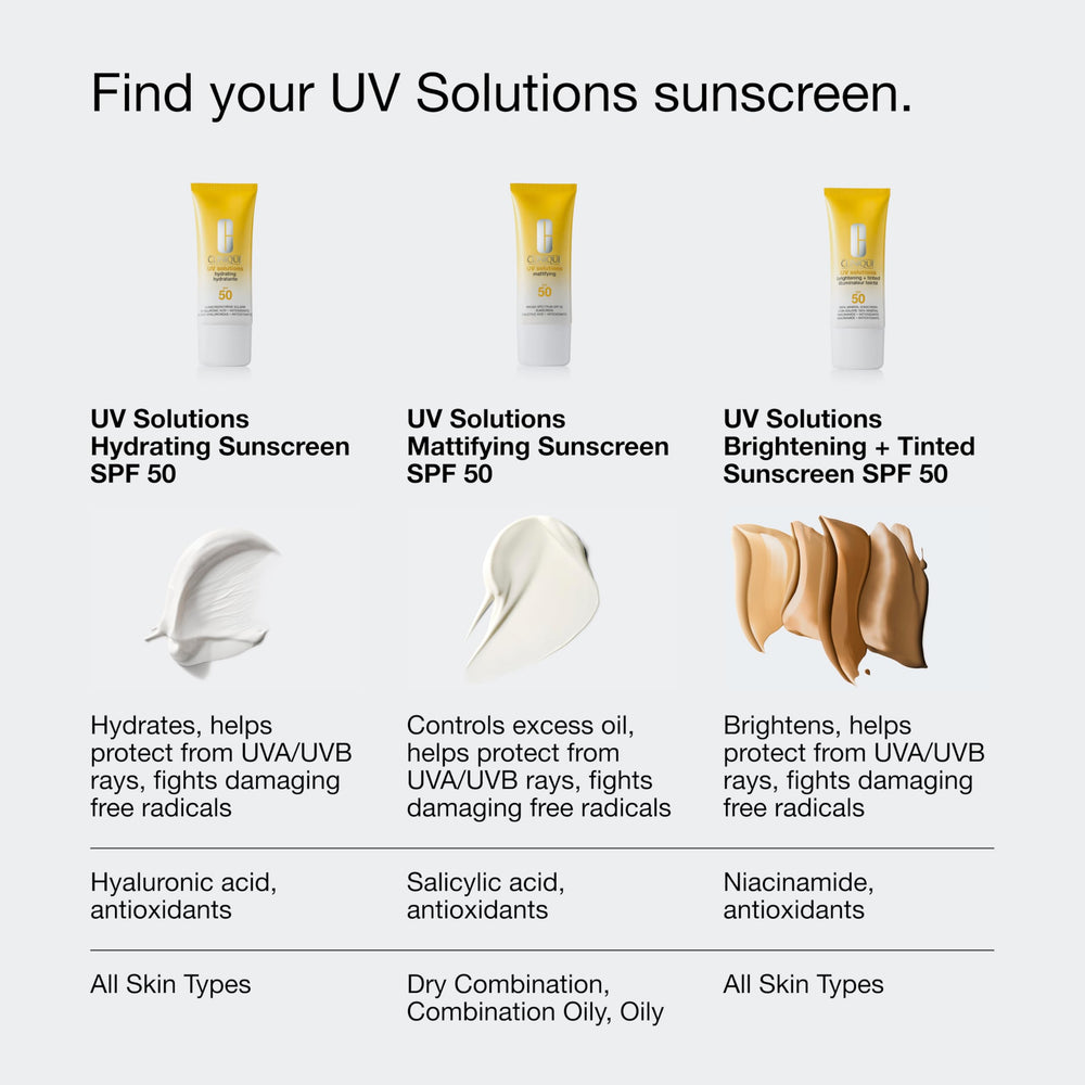 Clinique used outdoors illustrating sun protection and oil control