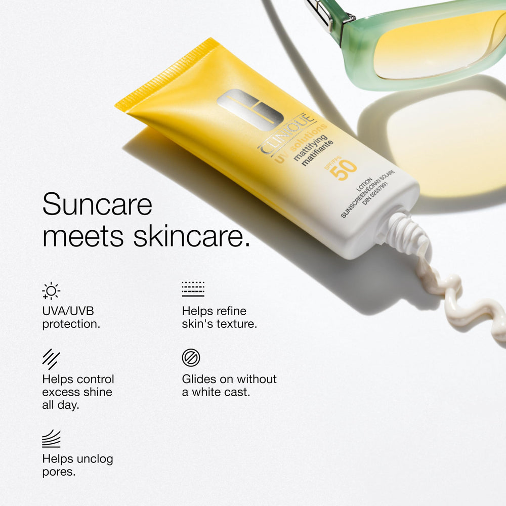 Clinique dispensing sunscreen from tube to show easy application