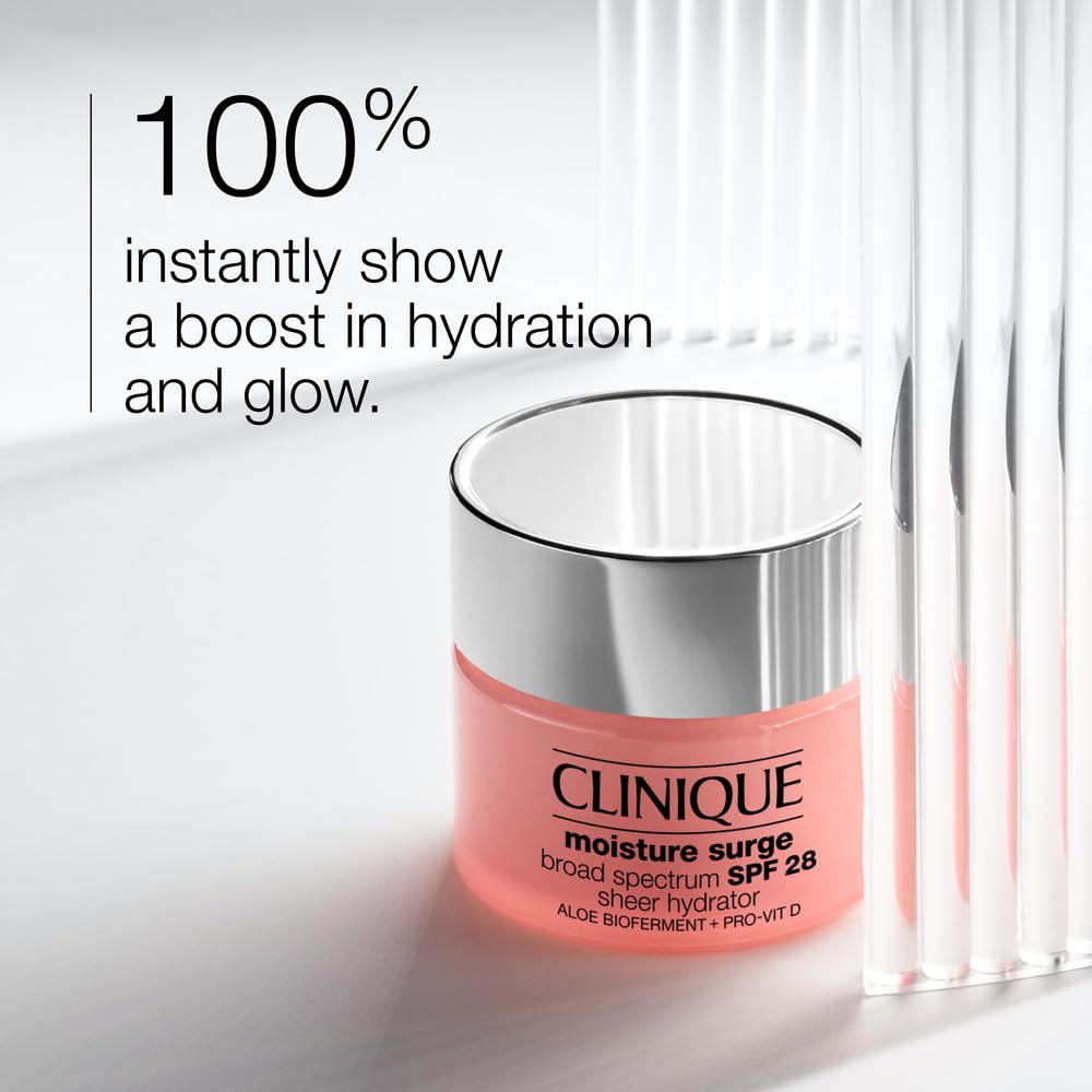 Clinique Moisture Surge creamy texture close-up showing lightweight hydration