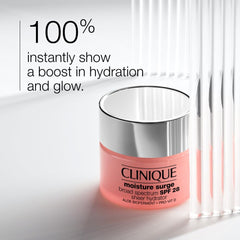Clinique Moisture Surge creamy texture close-up showing lightweight hydration