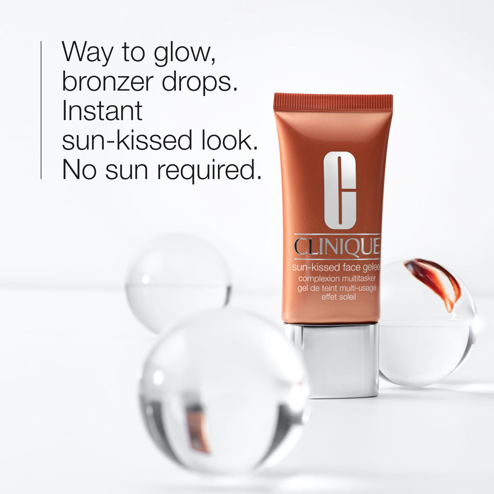 Clinique gel texture close-up displaying silky, oil-free formula for smooth application