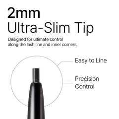 CLIO PROFESSIONAL packaging label close-up highlighting waterproof, long-wear claims