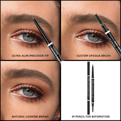 CLLFUU before and after brows showing fuller natural-looking definition