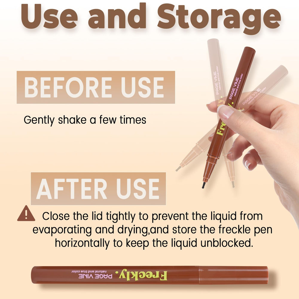 CLLFUU freckle pen pair with one cap removed showing usability