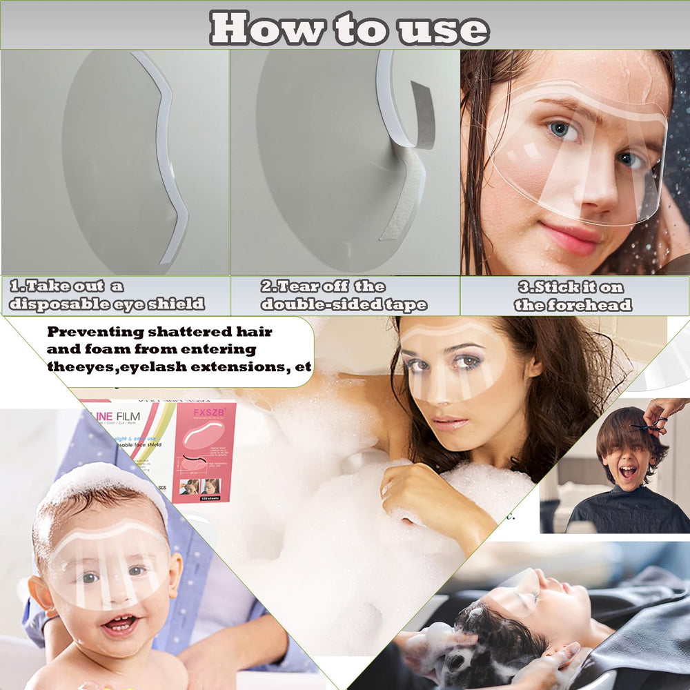 CLOEWCL model wearing shield in salon for protective lash aftercare