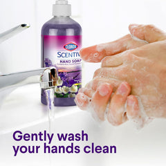 Clorox Scentiva size comparison next to a sink to show 14 fl oz scale for planning