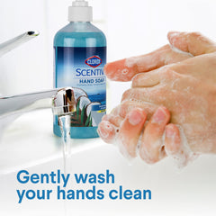 Clorox Scentiva foam texture on hand illustrating gentle lather and effective cleansing