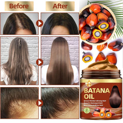 CLOTHES OF SKIN duo being applied to hair in hand indicating easy at-home treatment