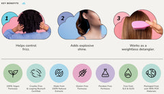 Cloud Haircare spray texture on hair demonstrating airy lift benefit