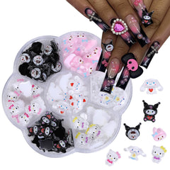 CLTJMM front packaging showing seven-compartment box and colorful charms for easy selection