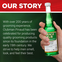 Morning routine scene with Clubman for refreshed scent and groomed look
