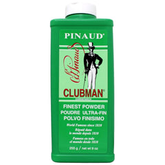 Clubman Pinaud front packaging showing label and size, clear product identity and quick benefit