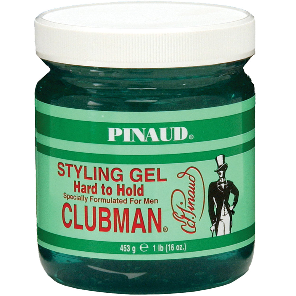 Clubman Pinaud front jar showing label and size, conveys value