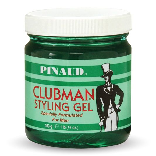 Clubman Pinaud front packaging showing jar and label for reliable grooming