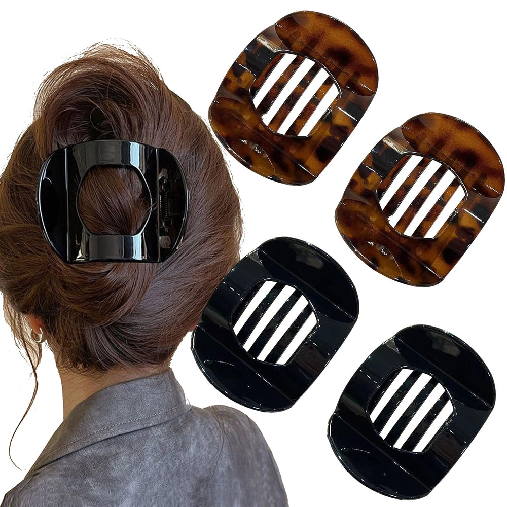 Cmaone front view showing black leopard clips and pack benefit of coordinated styles