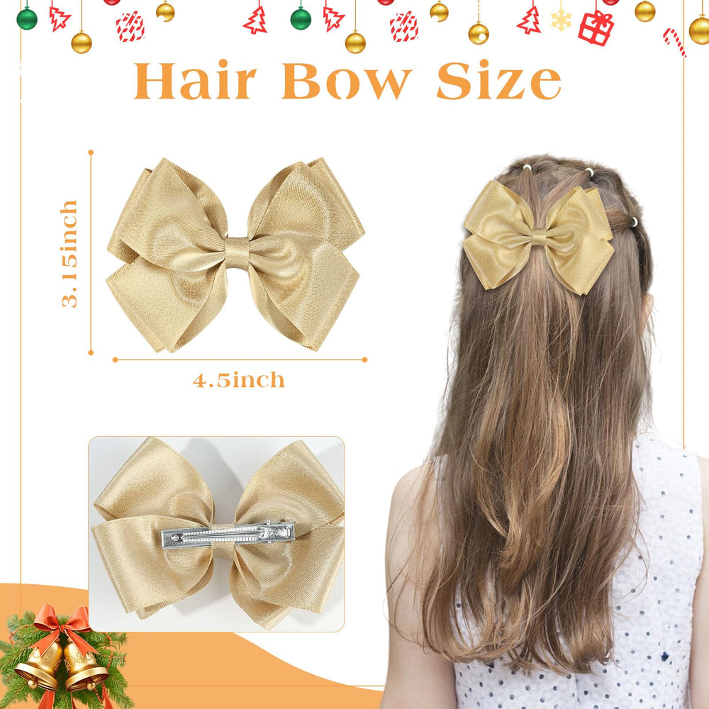 CN close-up of glitter texture on satin bow highlighting sparkling detail