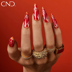 CND Lobster Roll packaging in lifestyle setting showing ready-to-use salon-quality benefit