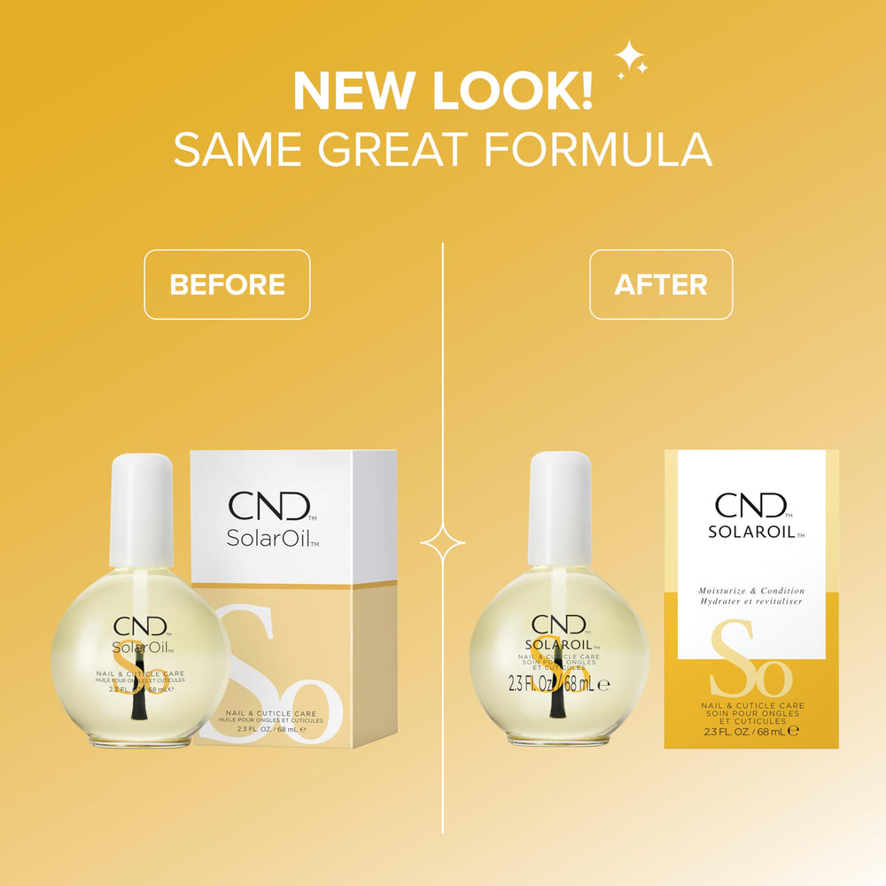 CND SolarOil oil texture pour highlighting lightweight consistency and non-greasy benefit