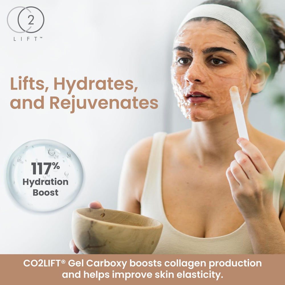CO2Lift gel texture close-up highlighting smooth, cooling consistency