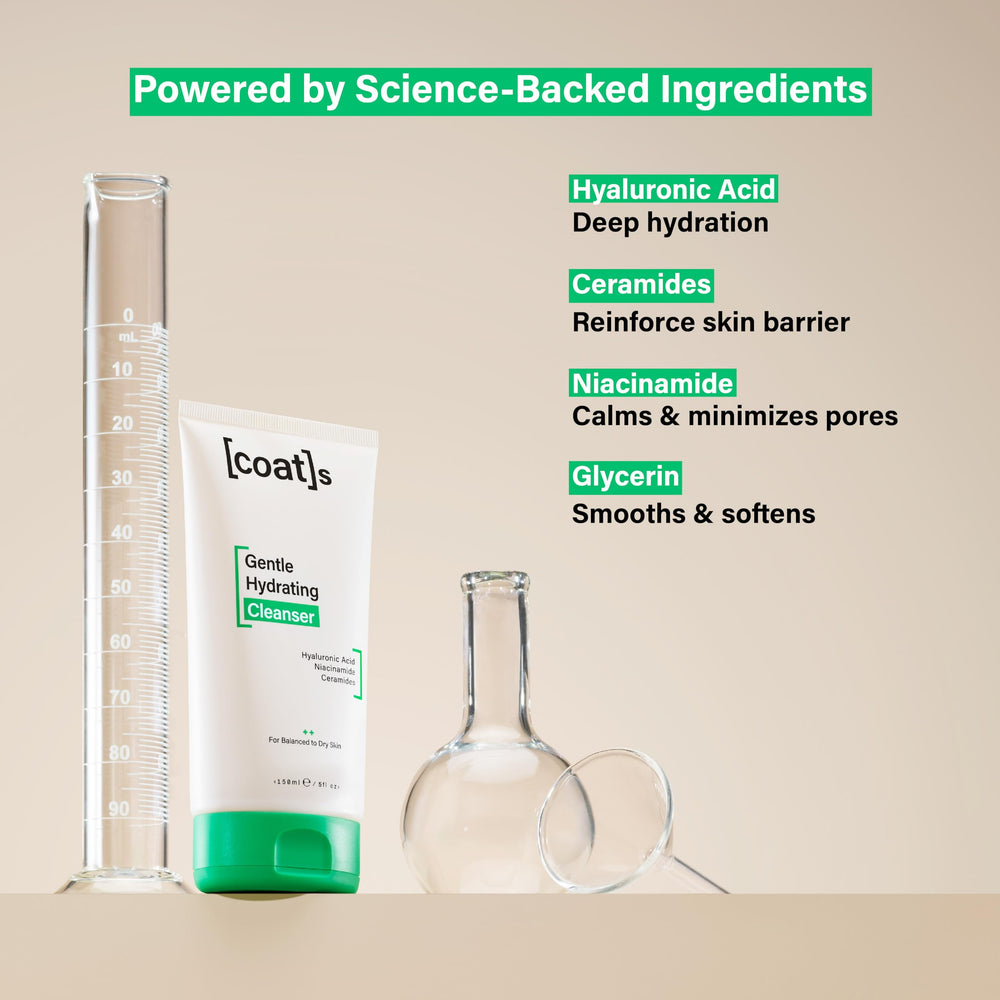 COATS in bathroom routine setting, suggests everyday use and simplicity benefit