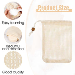cobee soap bag hanging in shower on hook, fast drying and hygienic benefit