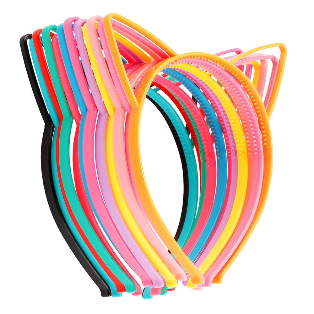 COCIDE front packaging showing twelve colorful cat ear headbands and easy gifting