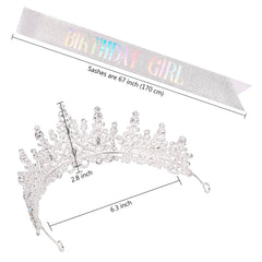 COCIDE sash and tiara styled on birthday table showing how it enhances décor