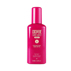 Coco & Eve front packaging showing SPF 50 and lightweight lotion benefit
