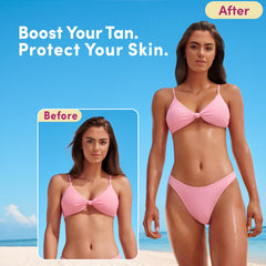 Coco & Eve pouring oil texture demonstrating fast absorption and glow