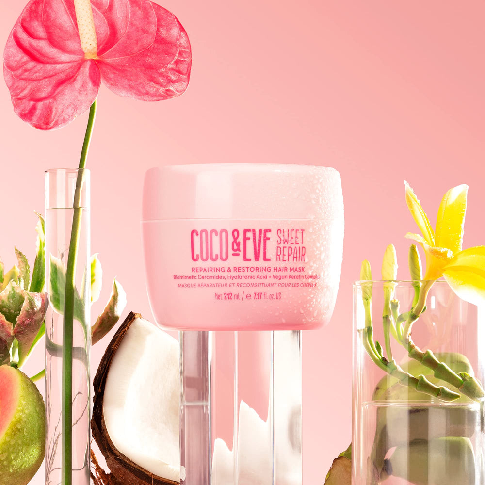 Coco & Eve cream texture close-up illustrating rich, hydrating formula