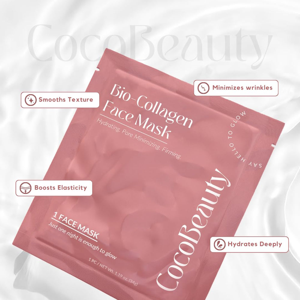 COCOBEAUTY closeup of sheet and serum texture for deep moisture