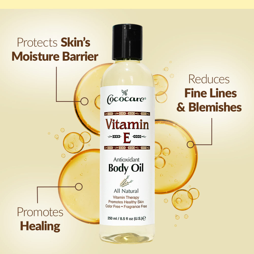 COCOCARE applying oil to arm showing quick absorption and hydration