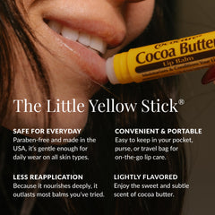 COCOCARE application on lips demonstrating smooth, non-greasy finish
