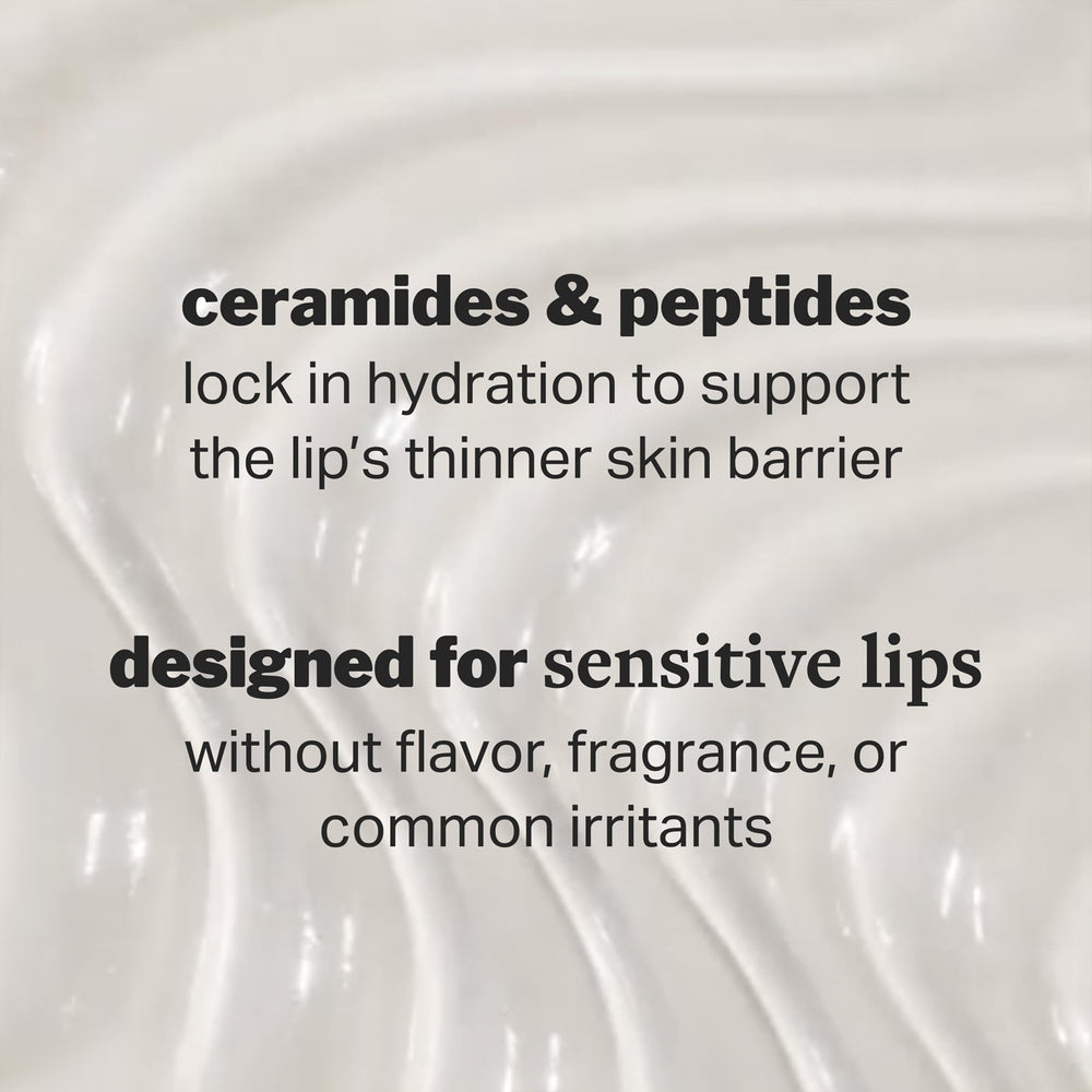 Cocokind balm applied on lips showing smooth, blurred fine lines benefit