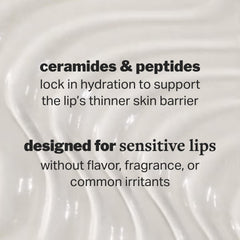 Cocokind balm applied on lips showing smooth, blurred fine lines benefit