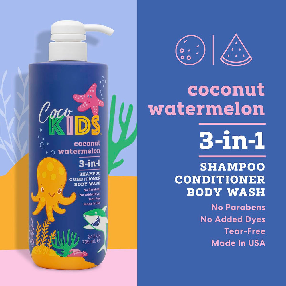 Cocomagic in-shower use with hand lathering hair and skin for convenience