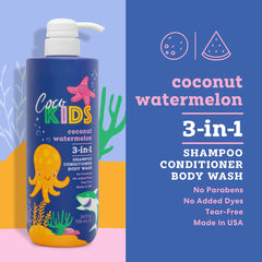 Cocomagic in-shower use with hand lathering hair and skin for convenience