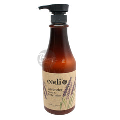 Codi N Codi lavender lotion front view, hydrates and soothes skin