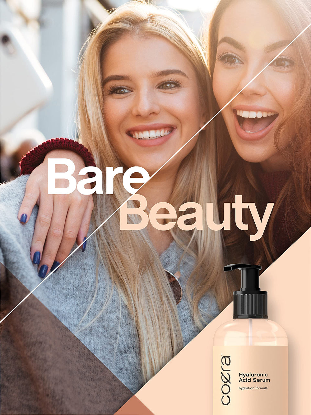 Coera serum smoothing dry hair ends to reduce frizz and add softness