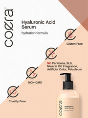Coera 8 fl oz bottle in hand to show size and value for long use