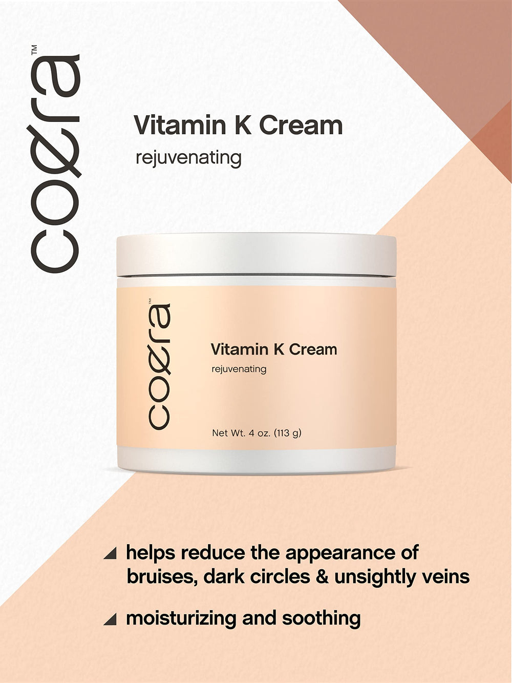 Coera being applied to eye area showing gentle use for dark circles benefit